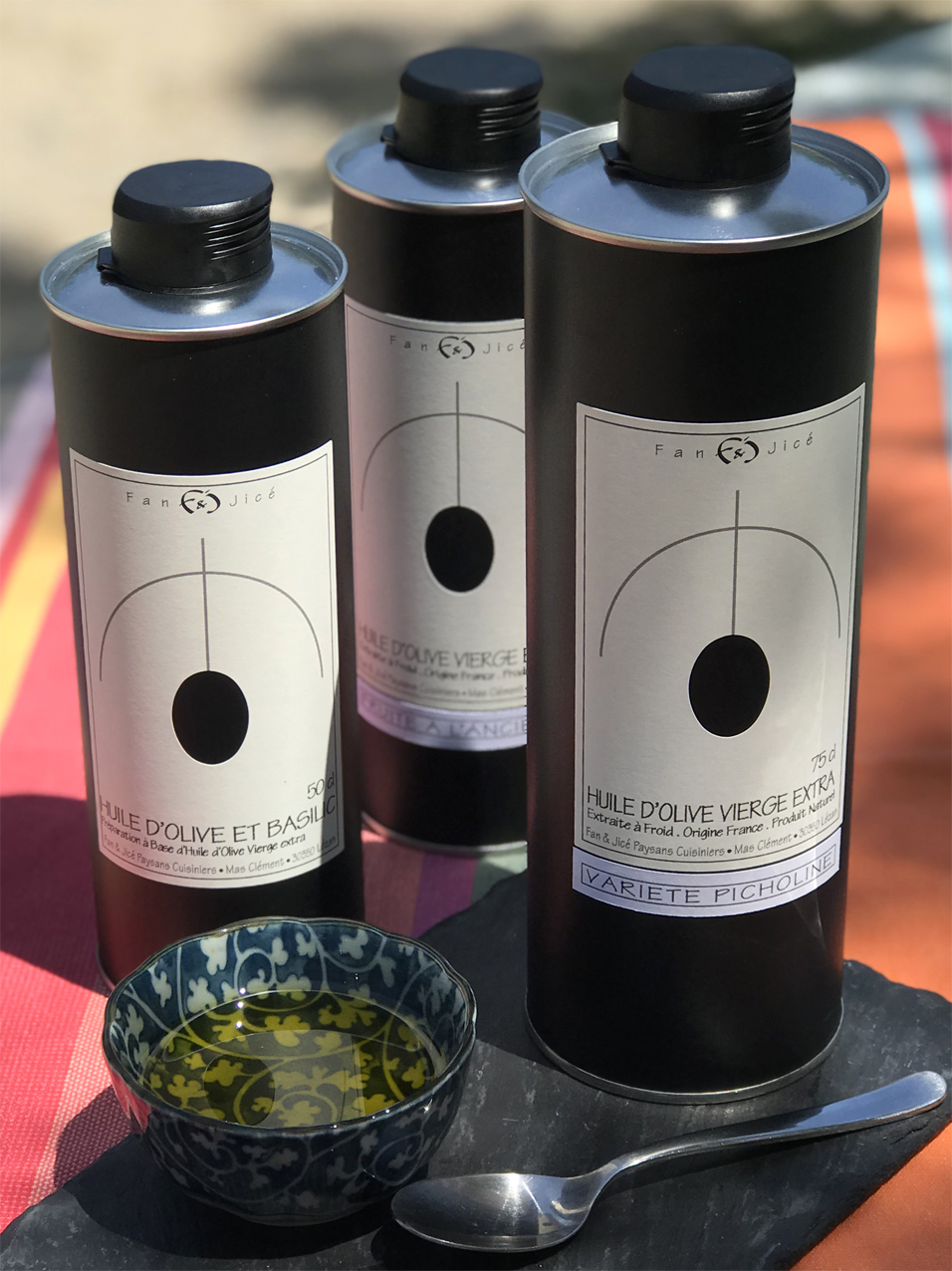 Les huiles d'olive de Fan et Jicé